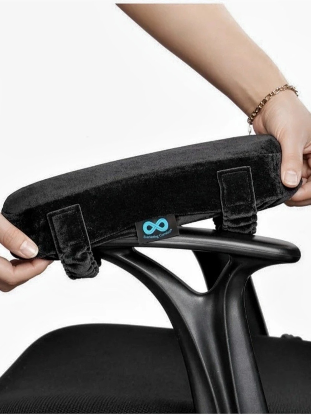 Everlasting Comfort Office Chair & Wheelchair Arm Pads - Memory Foam ArmRest